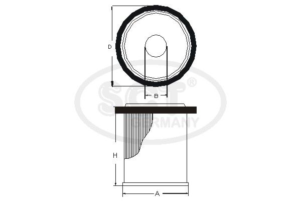 SCT GERMANY Degvielas filtrs SC 7059 P